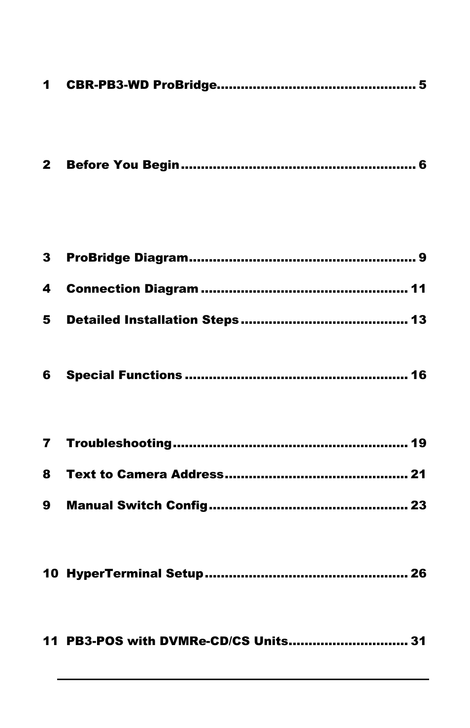 GE Calibur CBR-PB3-WD User Manual | Page 3 / 37