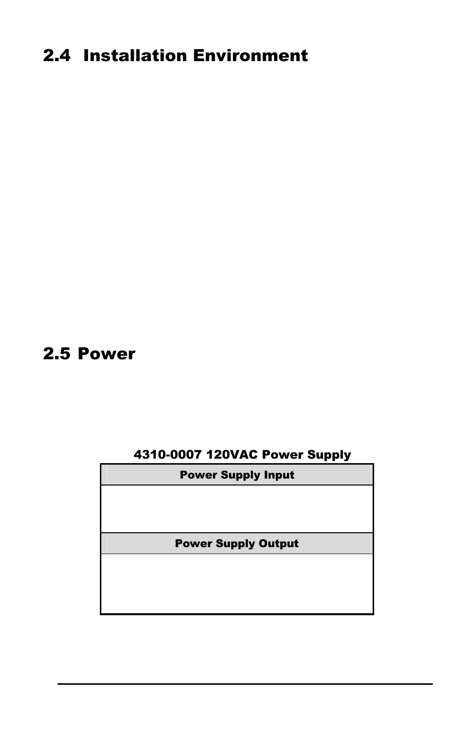 4 installation environment, 5 power | GE Calibur CBR-PB3-WD User Manual | Page 7 / 37