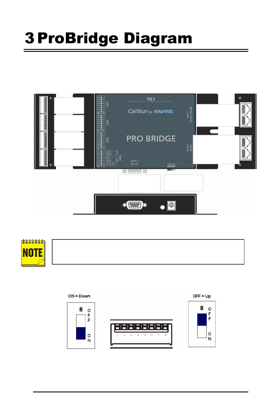 3 probridge diagram | GE Calibur CBR-PB3-WD User Manual | Page 9 / 37