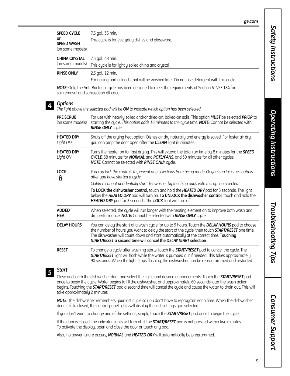 GE EDW4000 User Manual | Page 5 / 16
