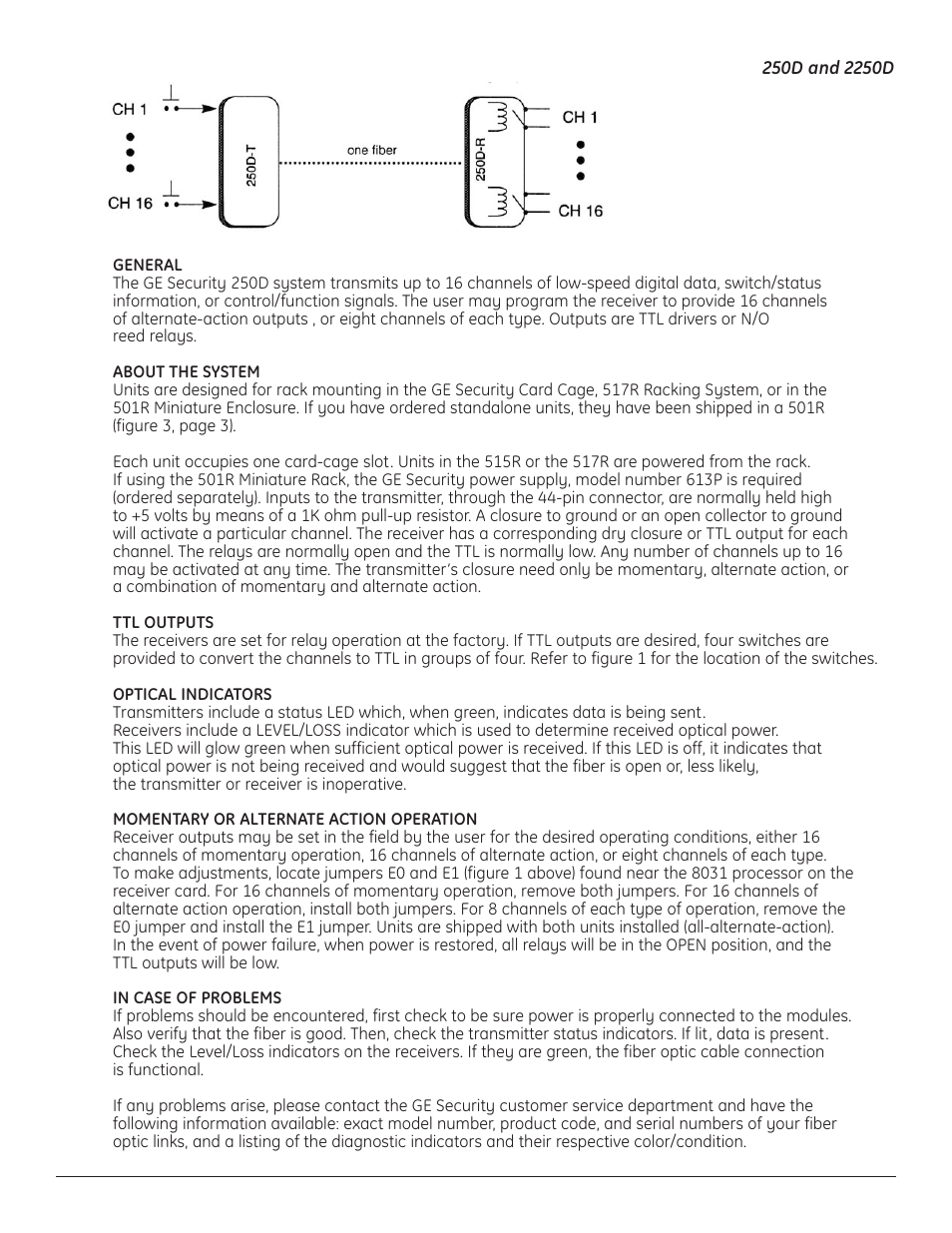 GE 250D User Manual | Page 2 / 4