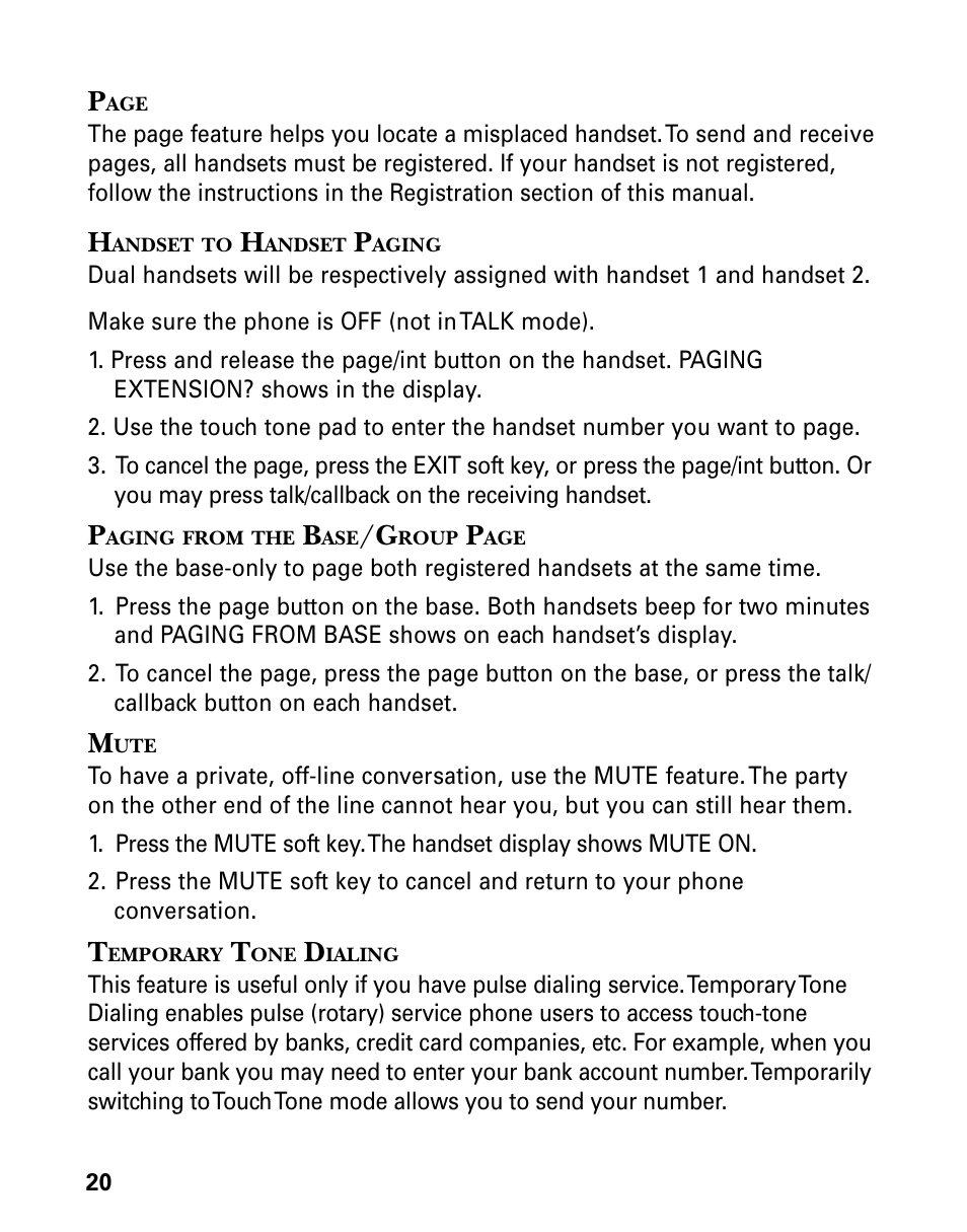 GE 21006 User Manual | Page 20 / 44