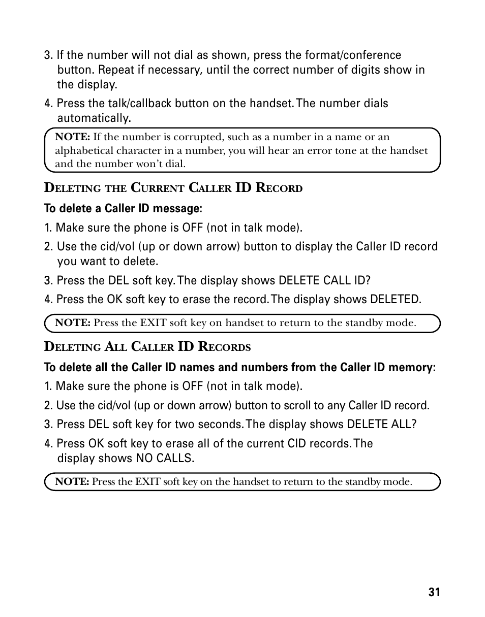 Id r | GE 21006 User Manual | Page 31 / 44