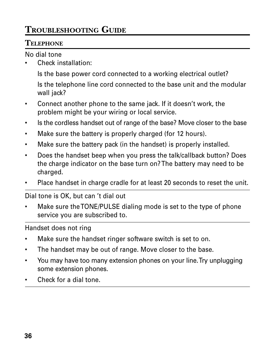 GE 21006 User Manual | Page 36 / 44