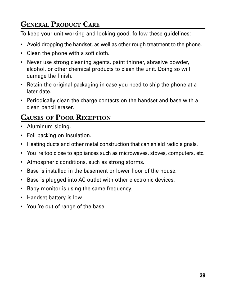 GE 21006 User Manual | Page 39 / 44