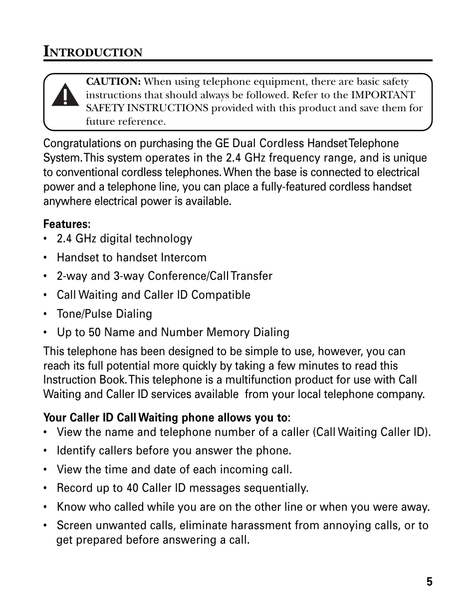 GE 21006 User Manual | Page 5 / 44