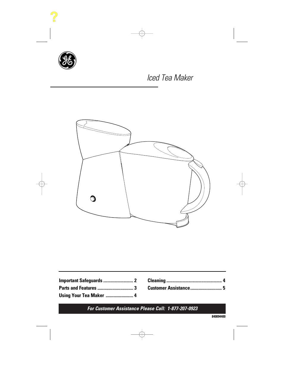 GE 106824 User Manual | 12 pages