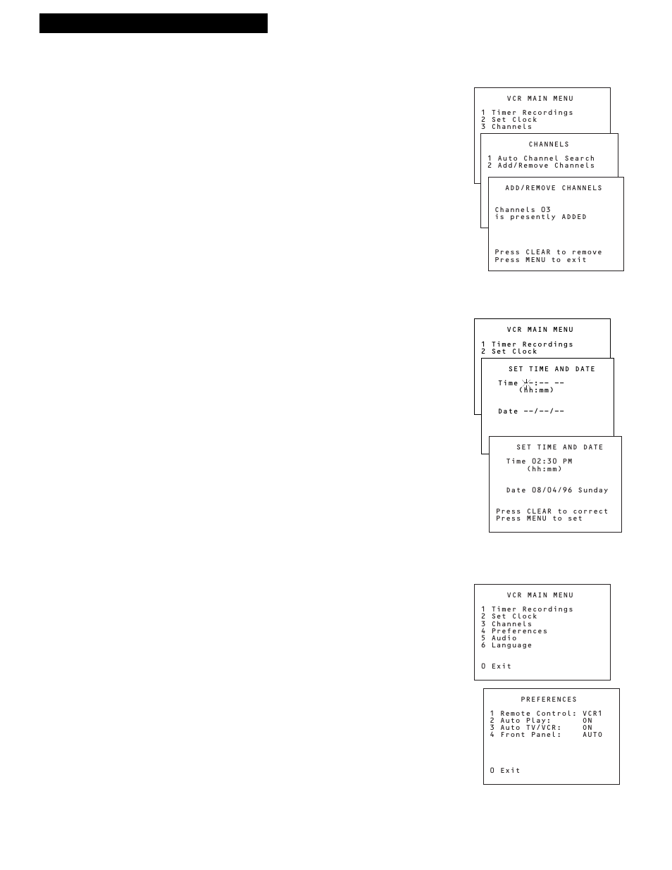 Startup, 9setting up the vcr, Set the time and date | Set the auto tv/vcr feature | GE VG4252 User Manual | Page 11 / 36