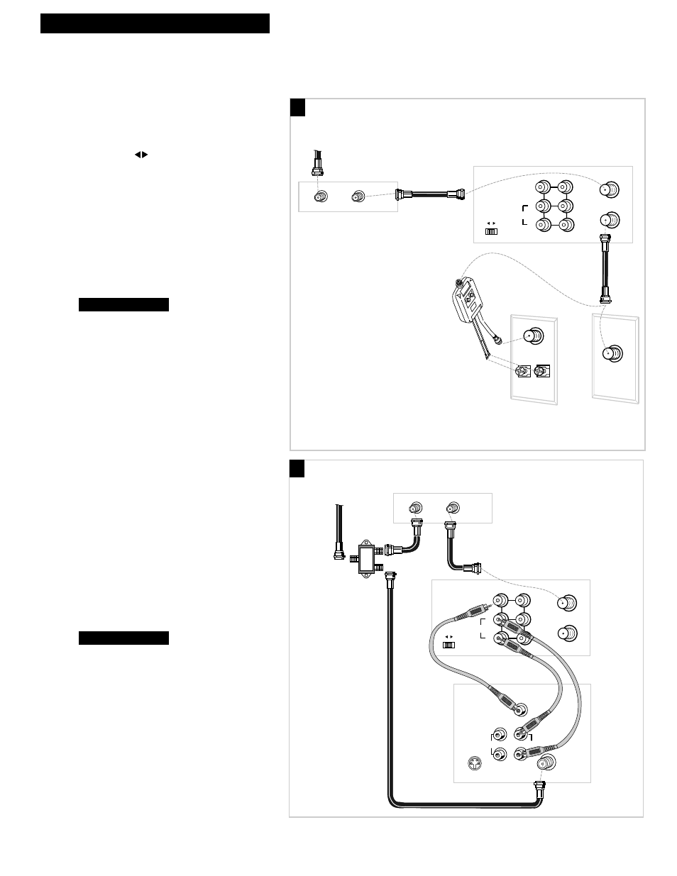 5hooking up the vcr, A. basic hookup, B. advanced hookup | Such as hbo, showtime, pay-per-view, etc.) | GE VG4252 User Manual | Page 7 / 36