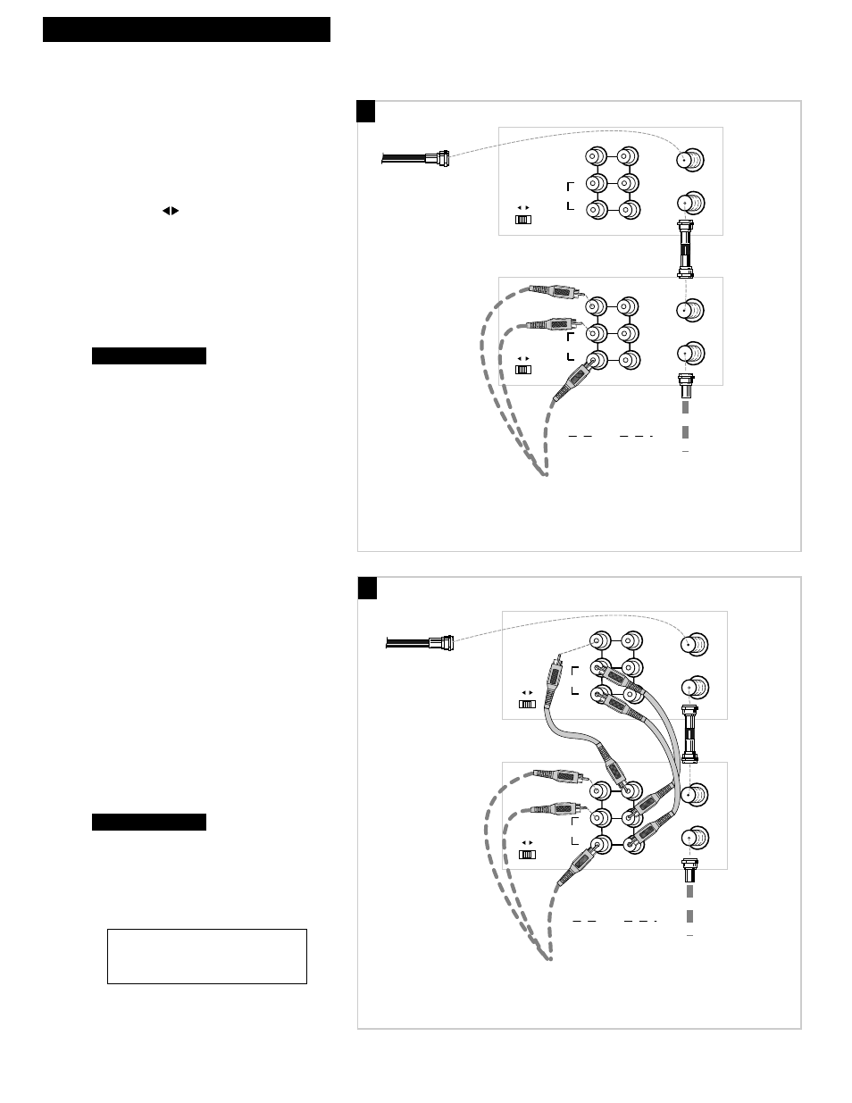 Connecting two vcrs for copying tapes, 6hooking up the vcr, Option a hookup | Option b hookup, Playback vcr, Recording vcr | GE VG4252 User Manual | Page 8 / 36