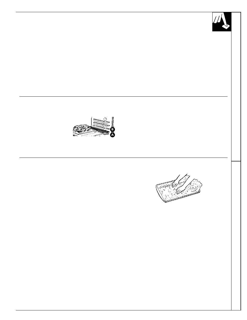 Roasting, Roasting , 24, 23 roasting | Adjust the oven thermostat roasting | GE 4164D2966P234 User Manual | Page 23 / 44