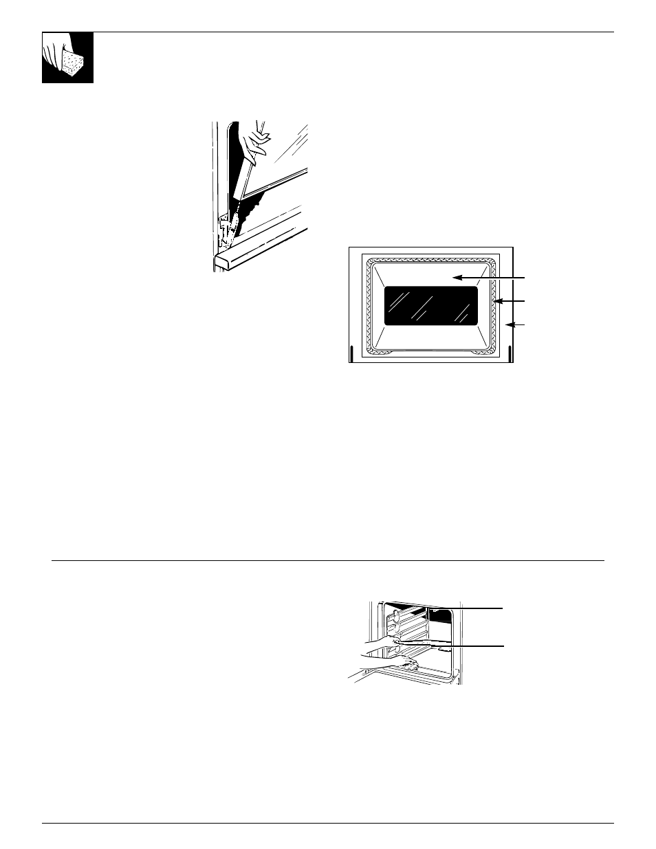 Door removal, 32 care and cleaning | GE 4164D2966P234 User Manual | Page 32 / 44