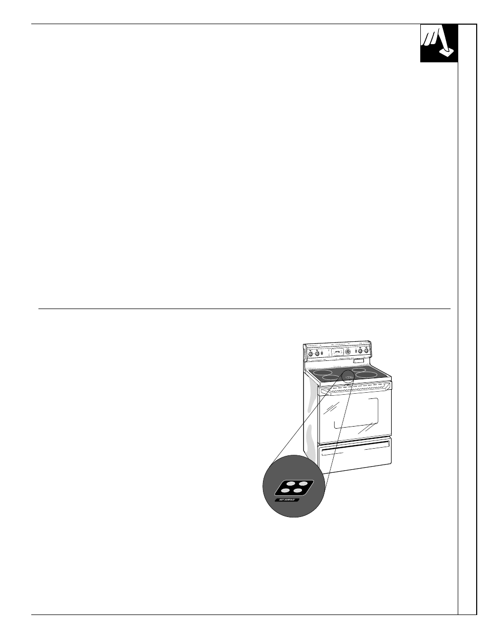 Cooktop comparison, General information about radiant surface units, Hot surface indicator light | GE 4164D2966P234 User Manual | Page 9 / 44