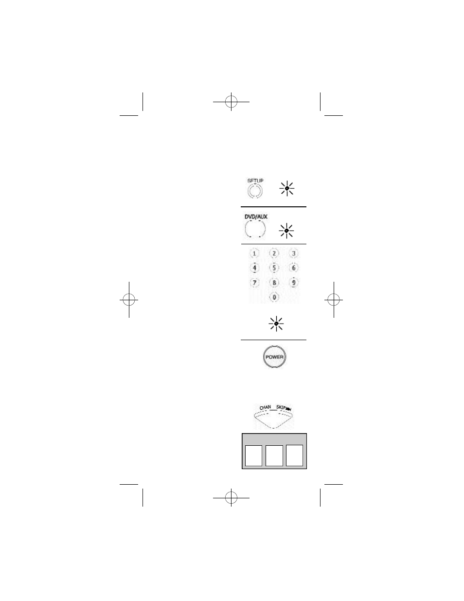 The dvd/aux button | GE RM91902 User Manual | Page 8 / 28