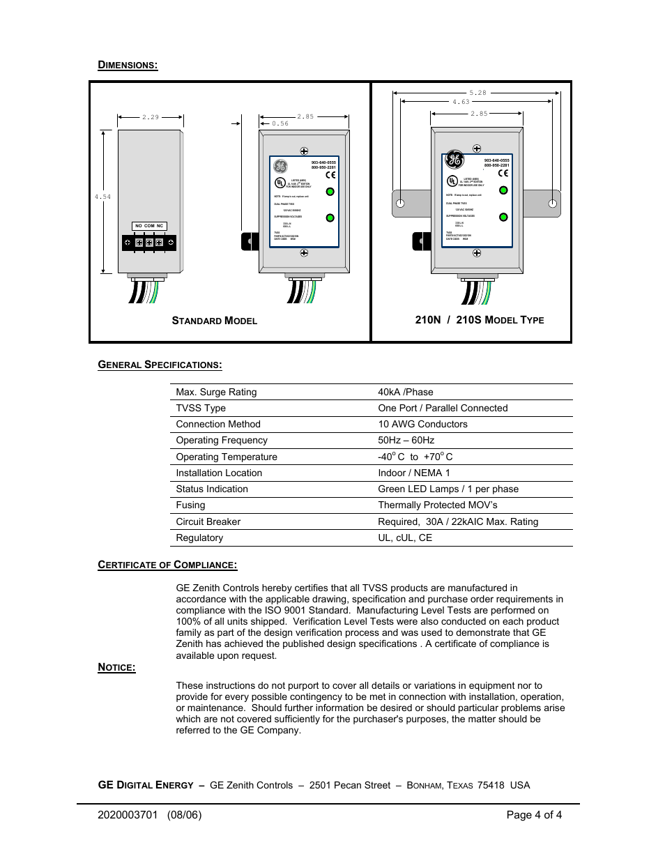 Ge d | GE TR5451 User Manual | Page 4 / 4