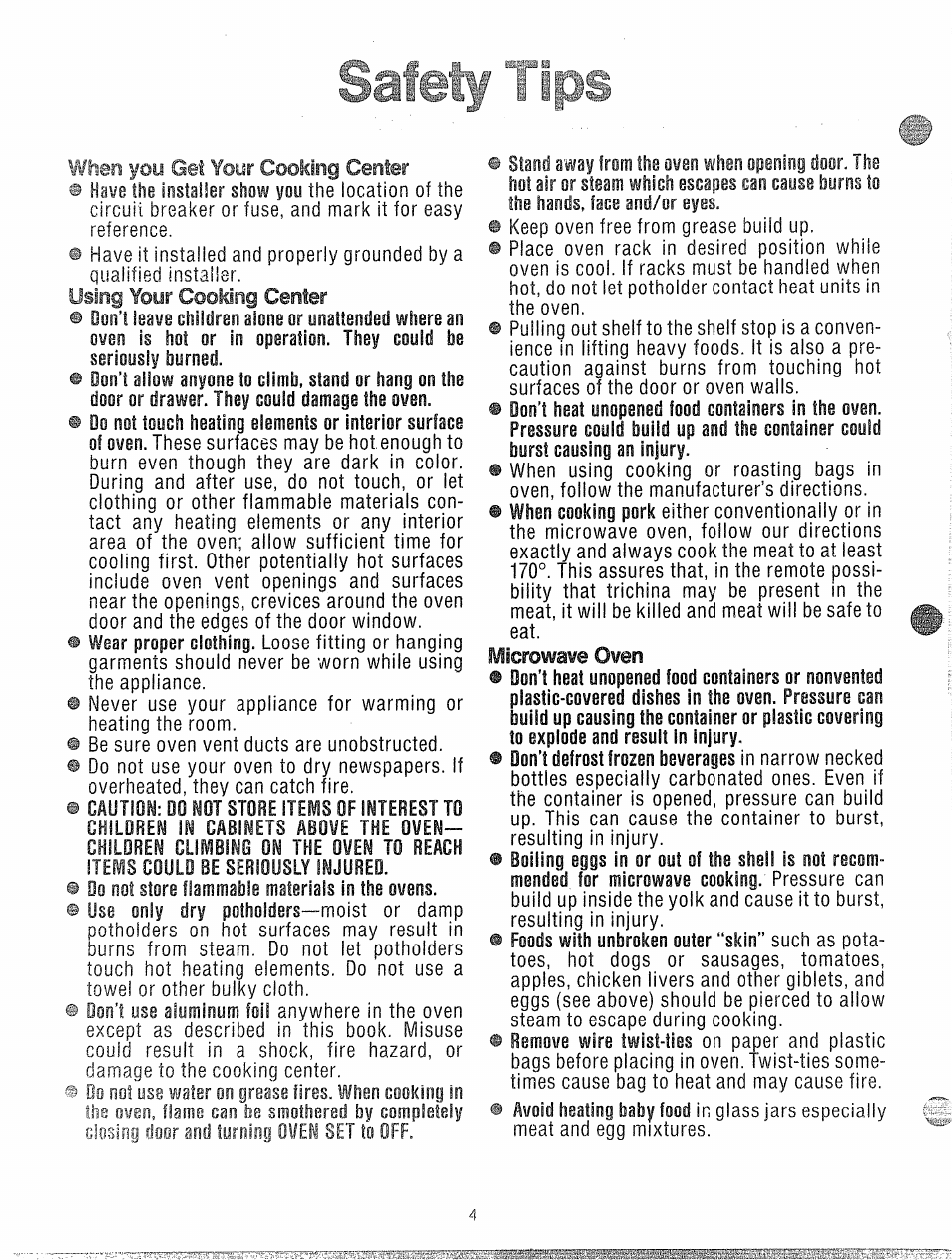 Safety ■ ips | GE 49-4545 User Manual | Page 4 / 20