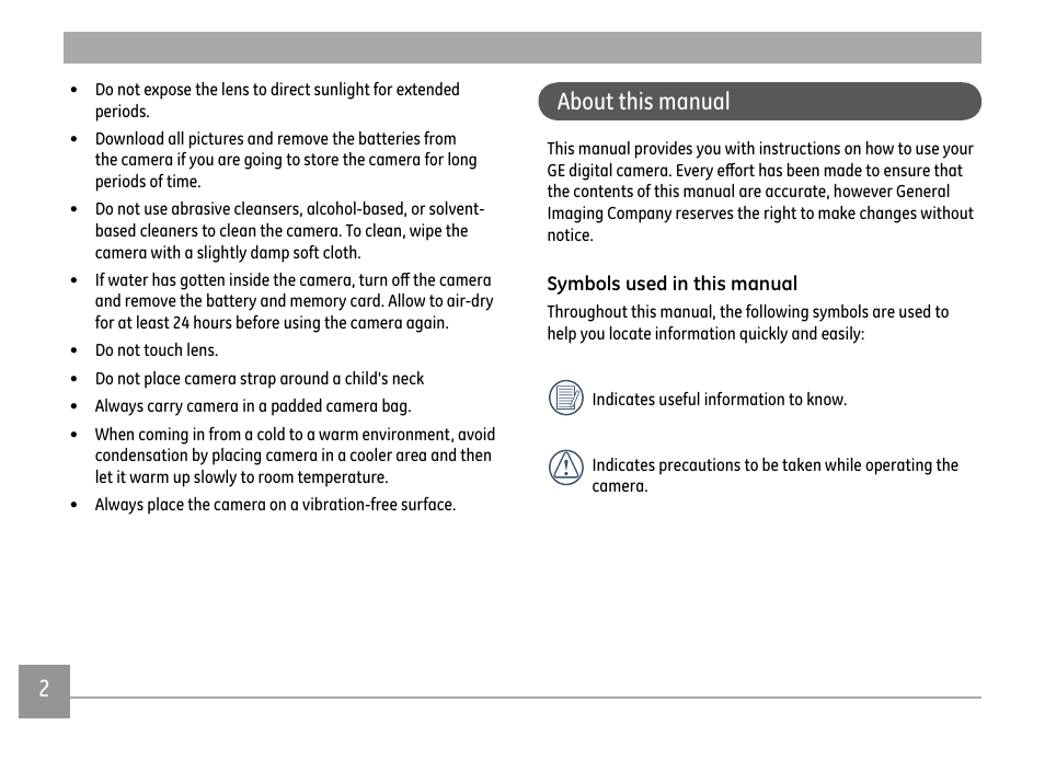 About this manual | GE X500 User Manual | Page 5 / 89