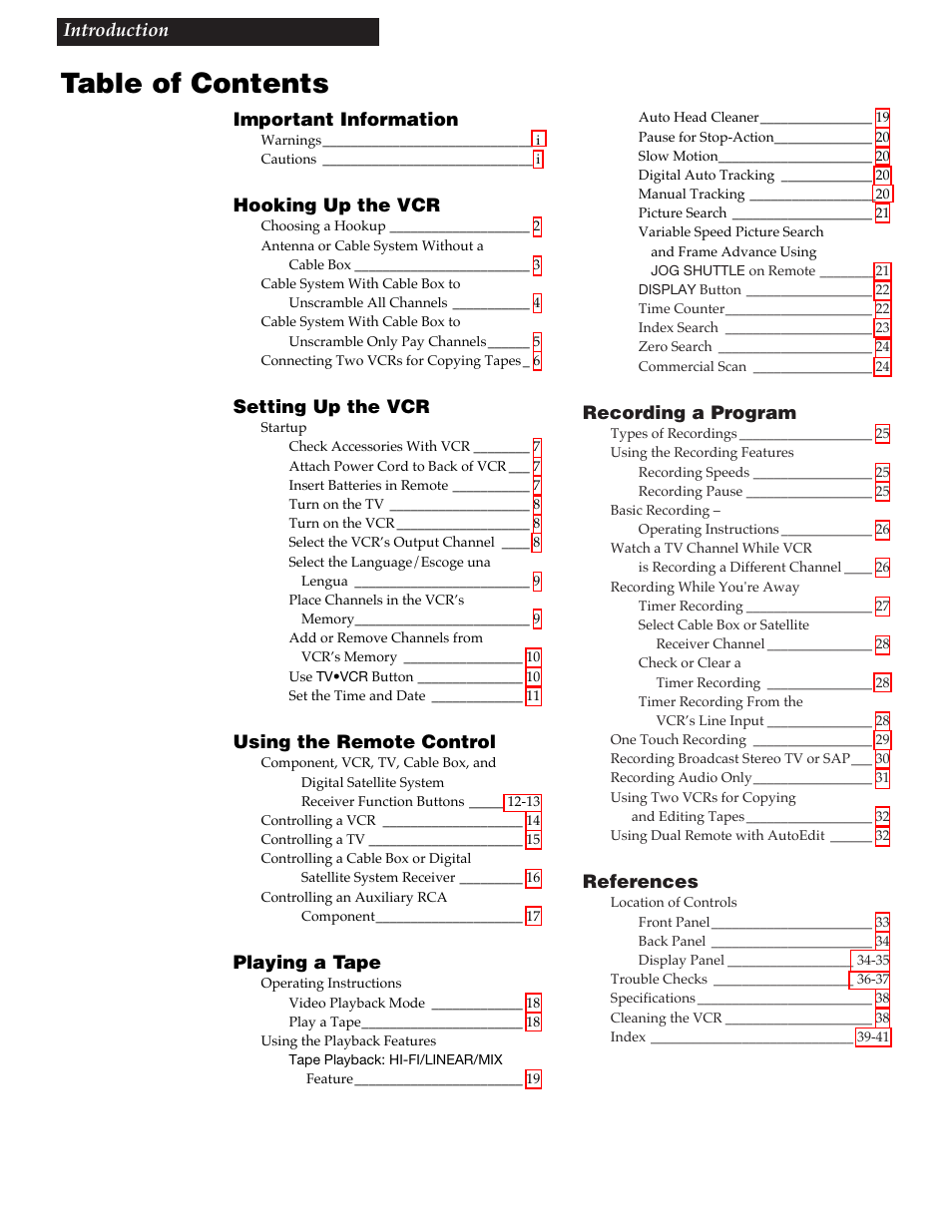 GE VGN550 User Manual | Page 3 / 44