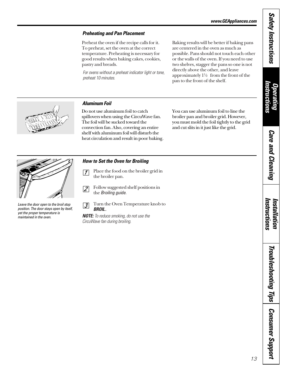 GE Coil Top User Manual | Page 13 / 44
