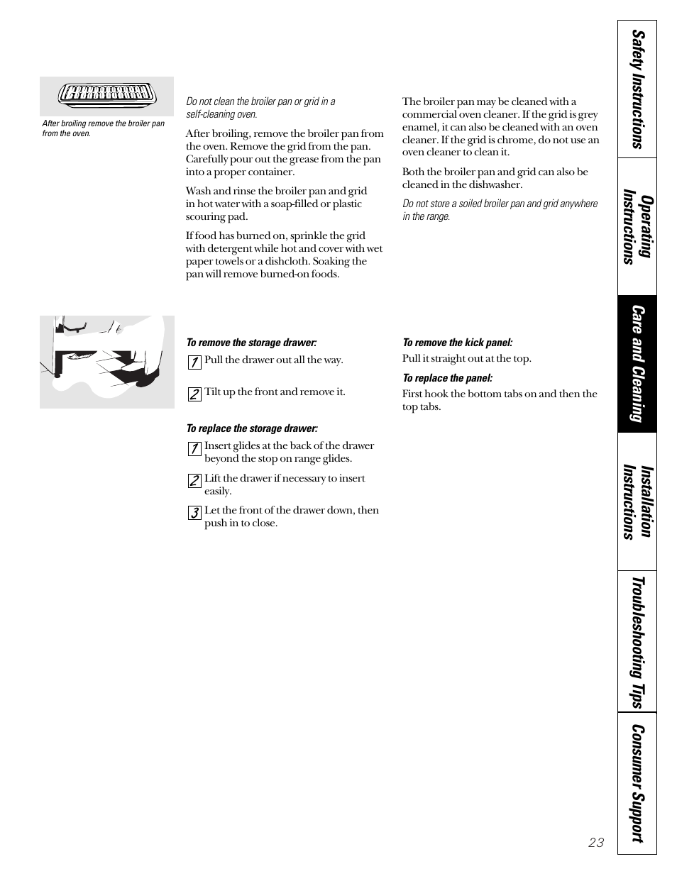 GE Coil Top User Manual | Page 23 / 44