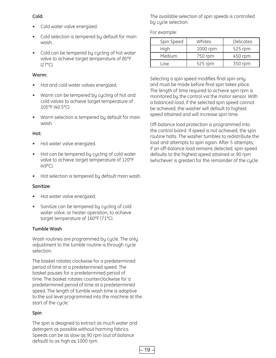 GE WBVH6240 User Manual | Page 19 / 61