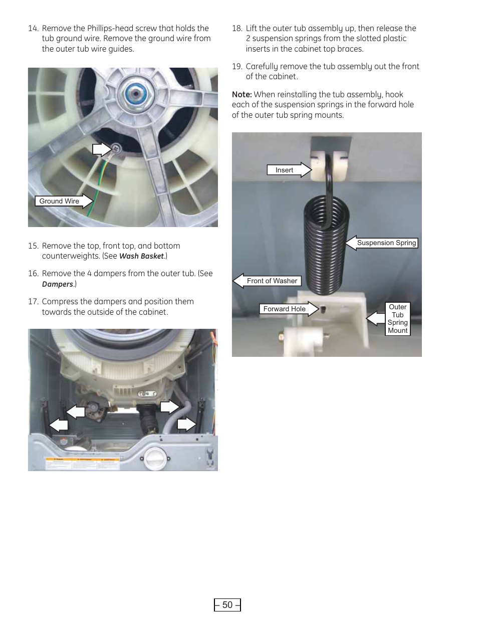 GE WBVH6240 User Manual | Page 50 / 61