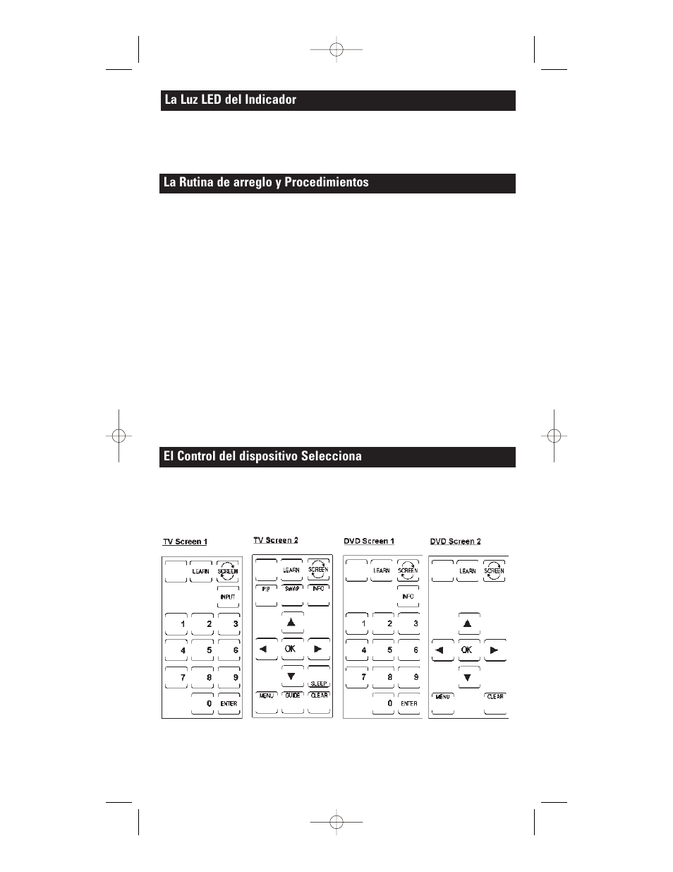 El control del dispositivo selecciona | GE RM24941 User Manual | Page 24 / 42