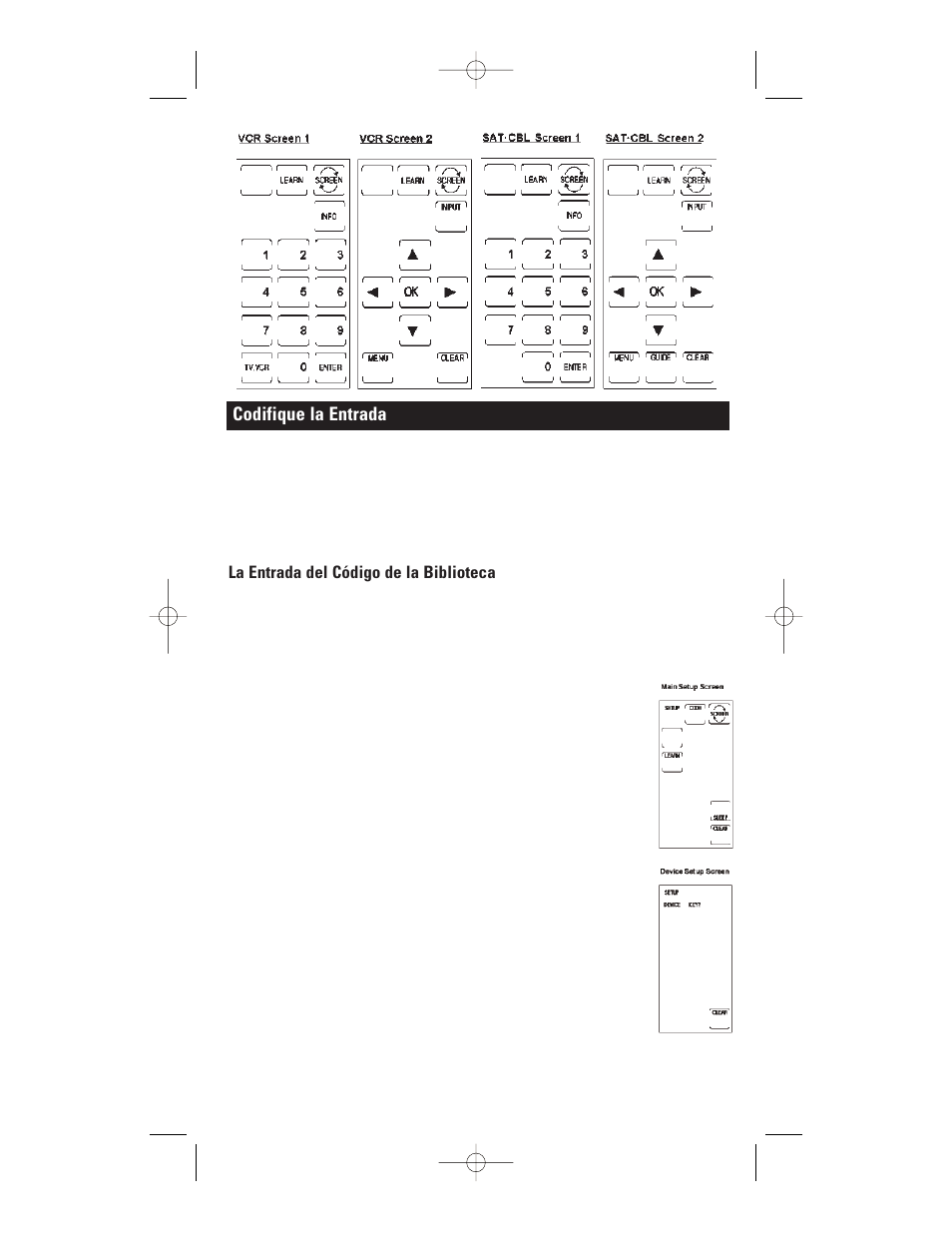 Codifique la entrada, La entrada del código de la biblioteca | GE RM24941 User Manual | Page 25 / 42