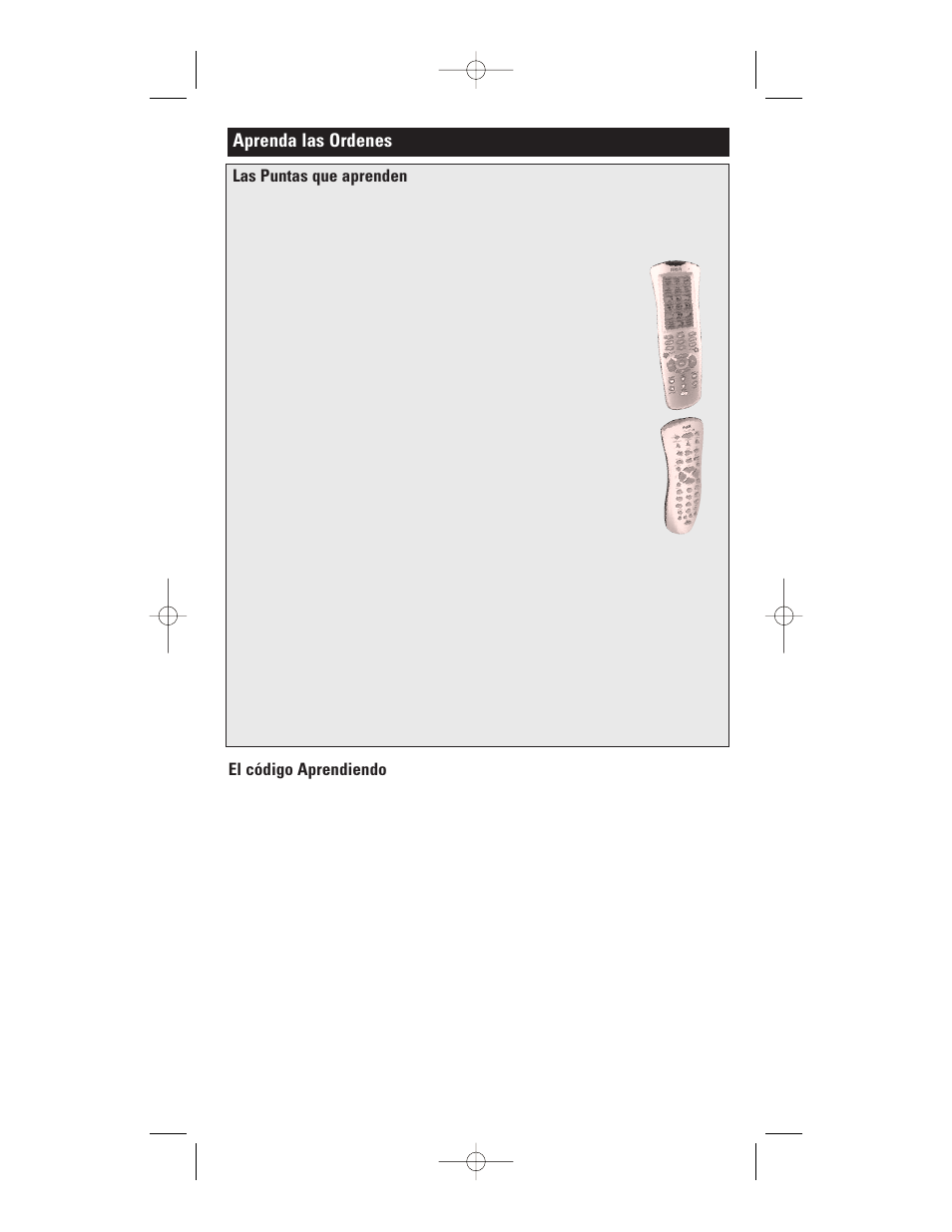 Aprenda las ordenes, Las puntas que aprenden, El código aprendiendo | GE RM24941 User Manual | Page 31 / 42