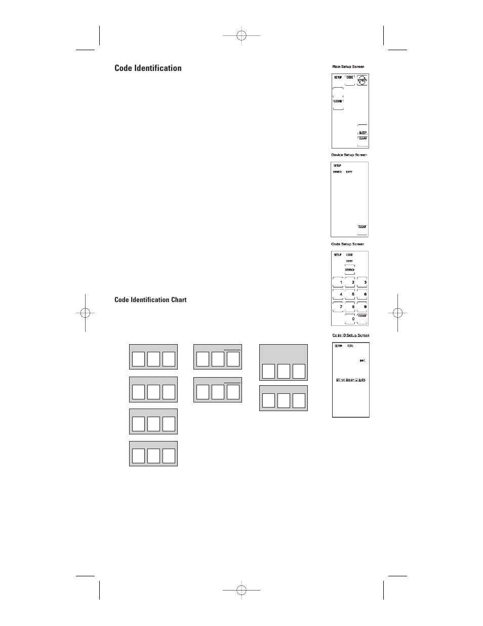 Code identification | GE RM24941 User Manual | Page 8 / 42