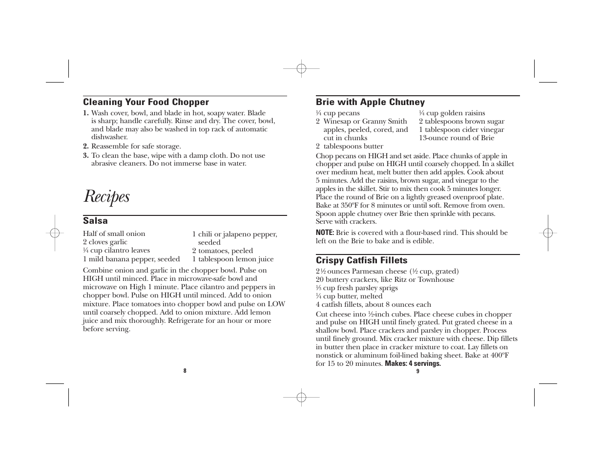 Recipes | GE 106848 User Manual | Page 5 / 16