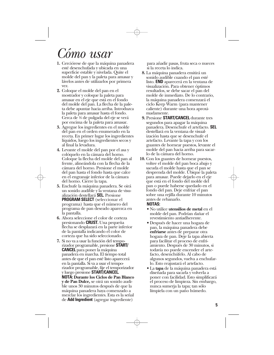Cómo usar | GE 840081500 User Manual | Page 23 / 36