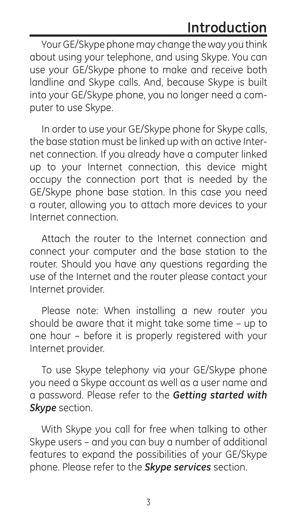 Introduction | GE 28310 User Manual | Page 3 / 60