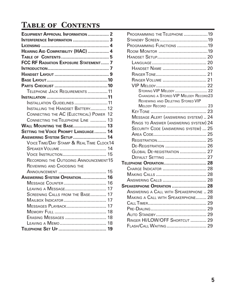 GE 25833 User Manual | Page 5 / 104