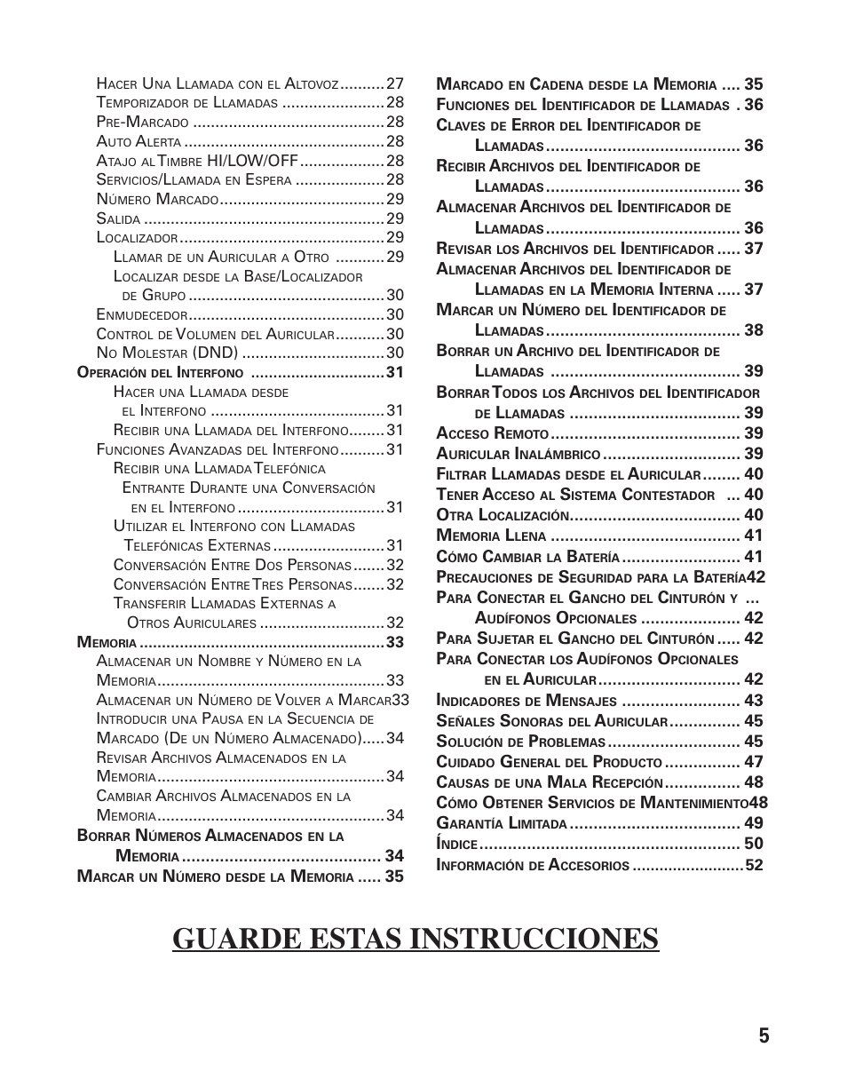Guarde estas instrucciones | GE 25833 User Manual | Page 57 / 104
