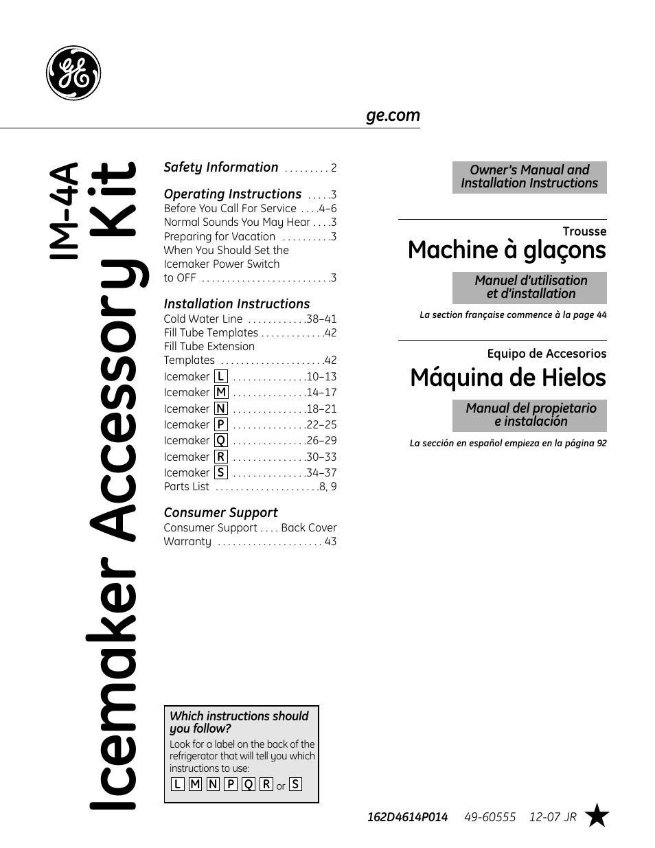 GE IM4A User Manual | 136 pages