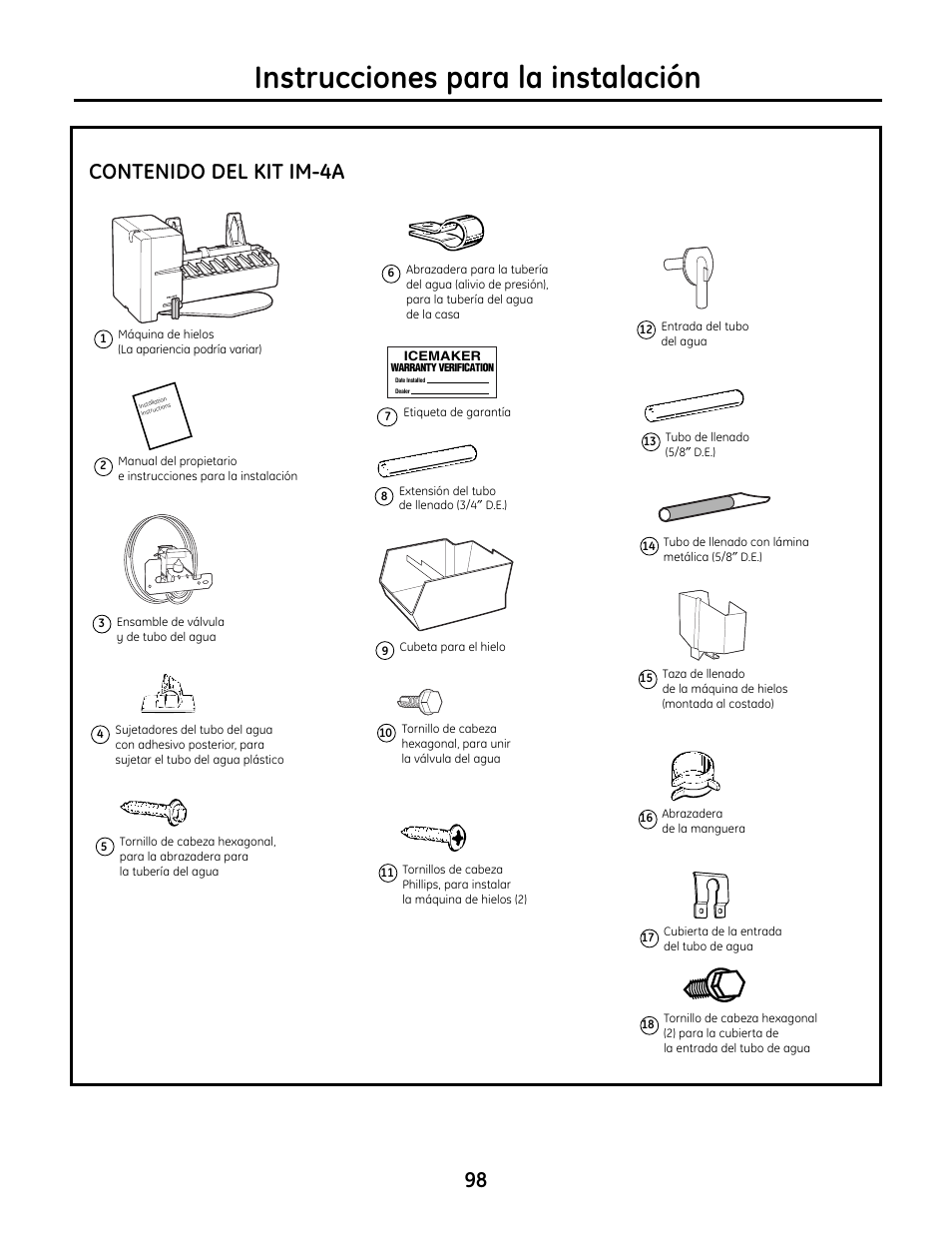 GE IM4A User Manual | Page 98 / 136