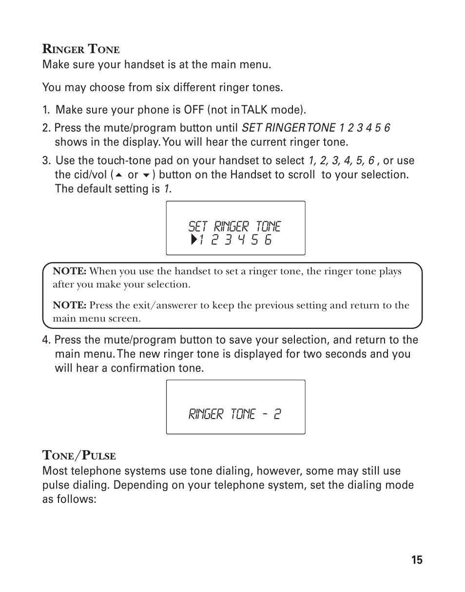 GE 21025/26 User Manual | Page 15 / 120