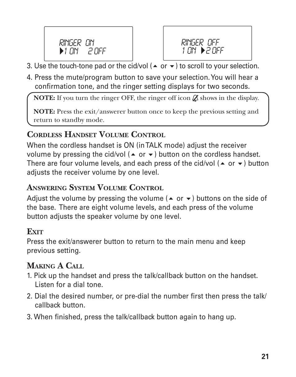 GE 21025/26 User Manual | Page 21 / 120