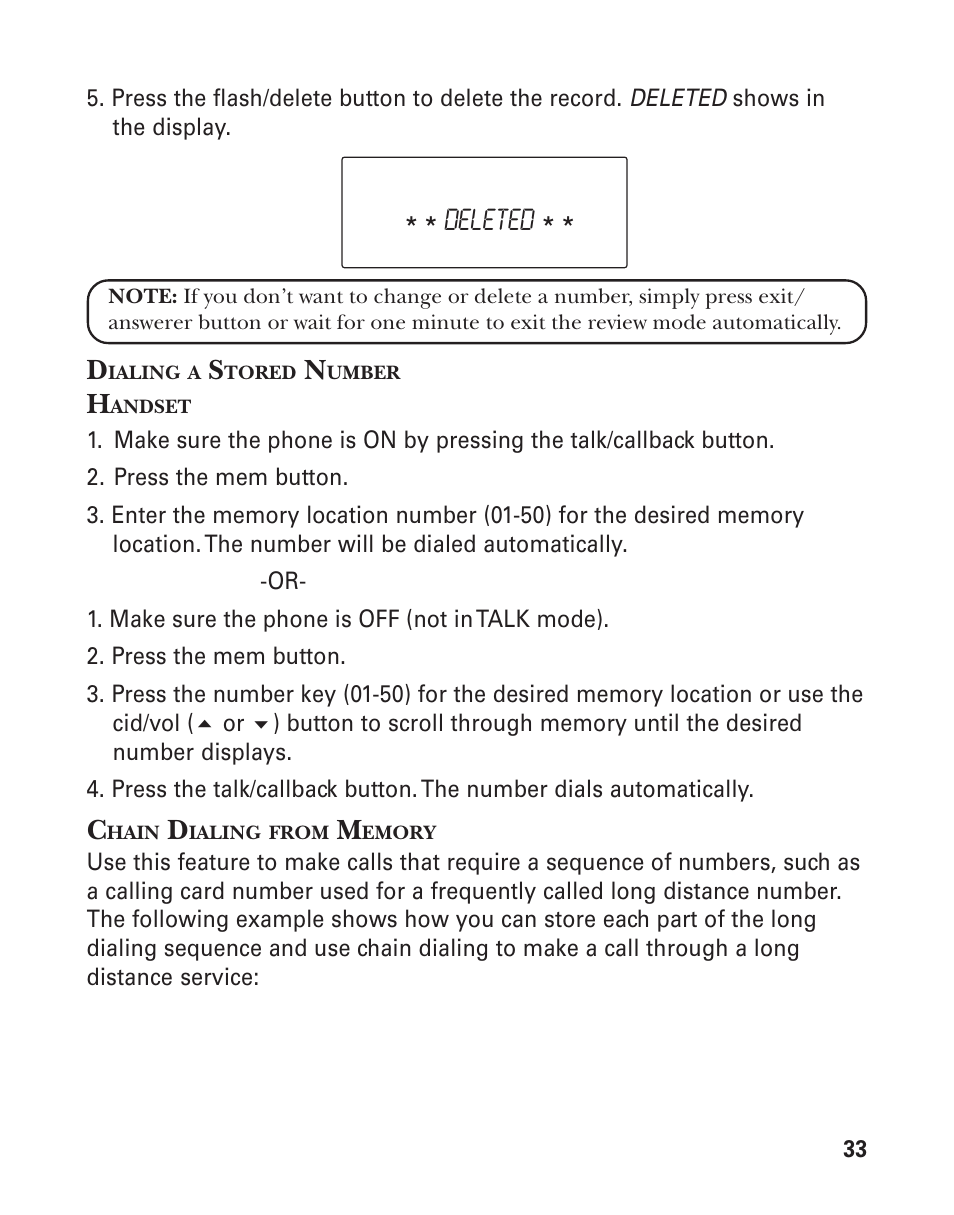 GE 21025/26 User Manual | Page 33 / 120