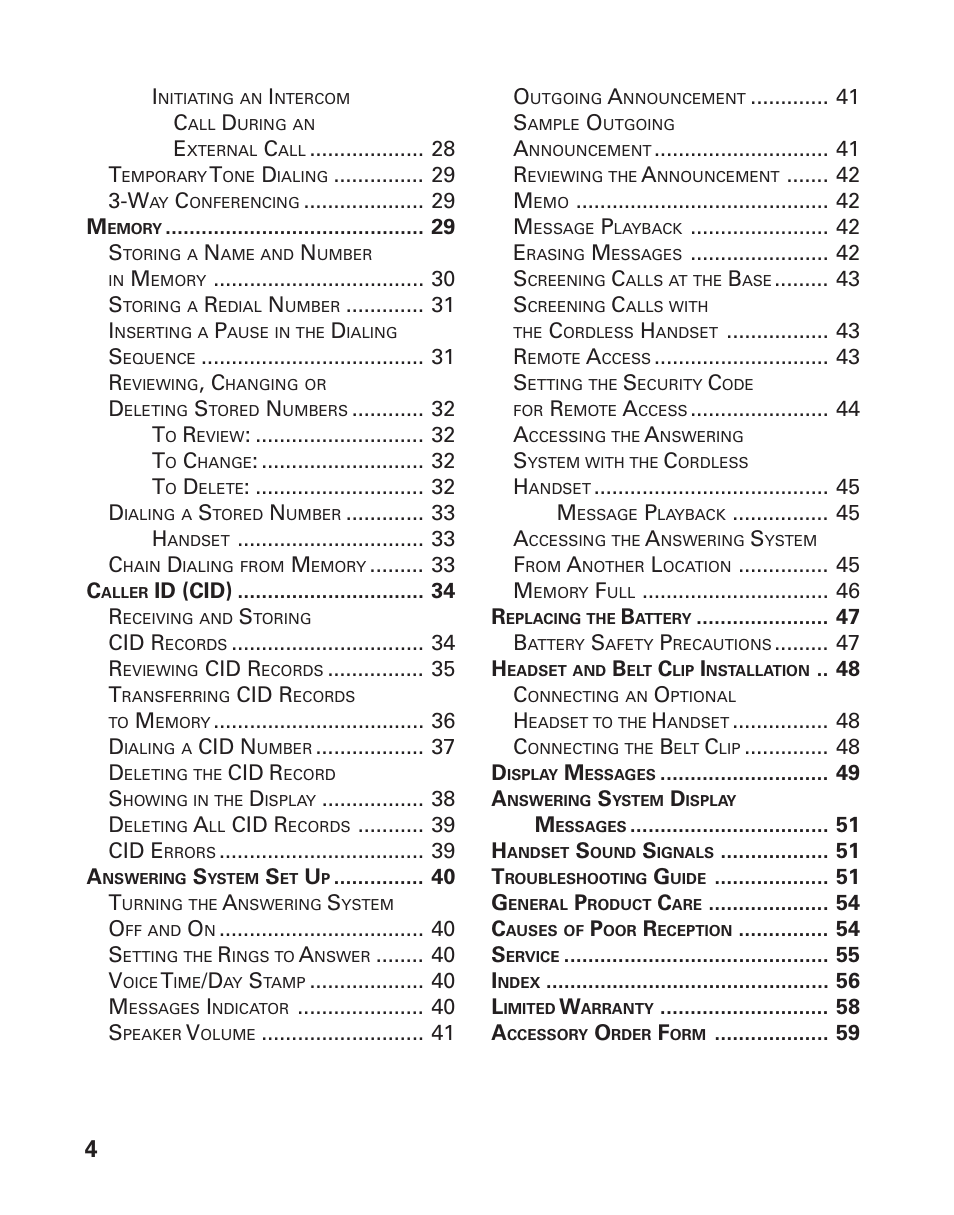 GE 21025/26 User Manual | Page 4 / 120