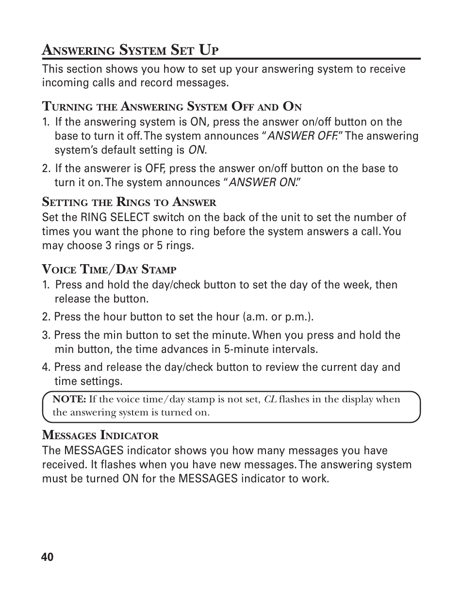 GE 21025/26 User Manual | Page 40 / 120