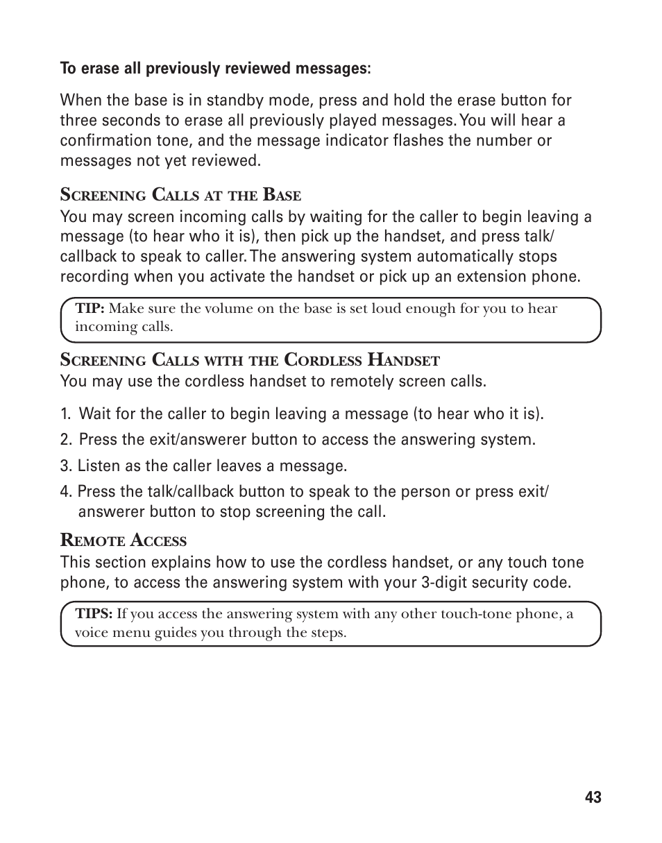 GE 21025/26 User Manual | Page 43 / 120