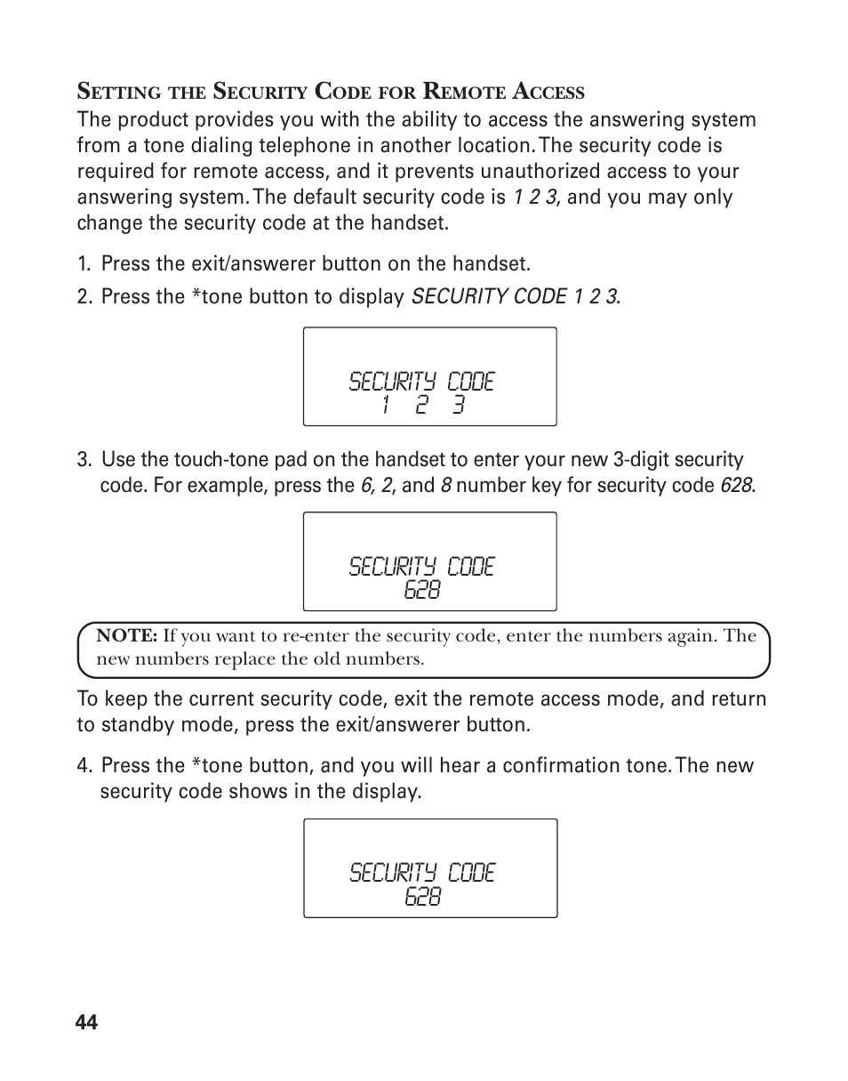 GE 21025/26 User Manual | Page 44 / 120