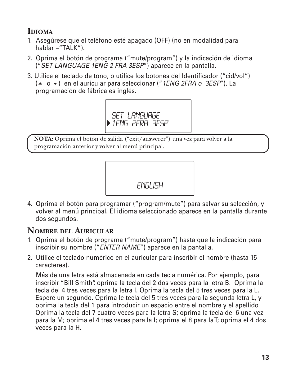 English | GE 21025/26 User Manual | Page 73 / 120