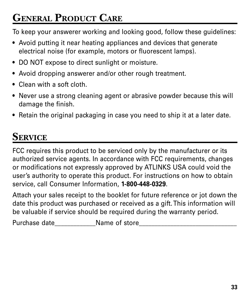 GE 29879 User Manual | Page 33 / 76