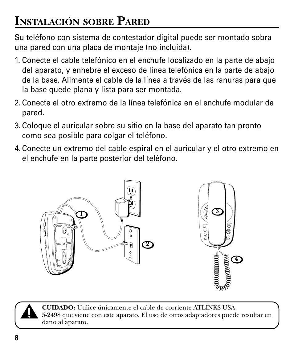 Nstalación, Sobre, Ared | GE 29879 User Manual | Page 46 / 76