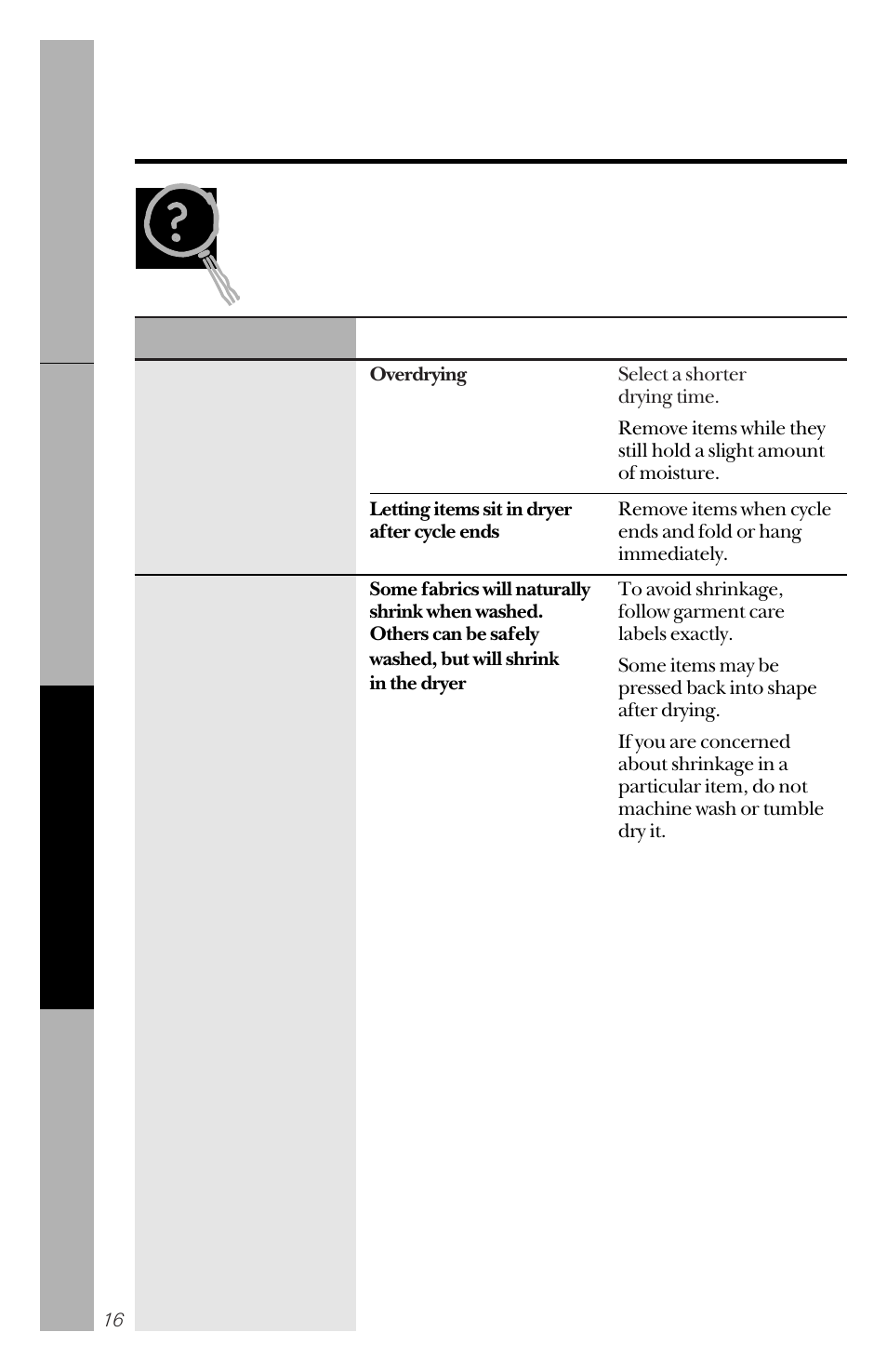 Before you call for service, Troubleshooting tips | GE DBLR333GT User Manual | Page 16 / 20