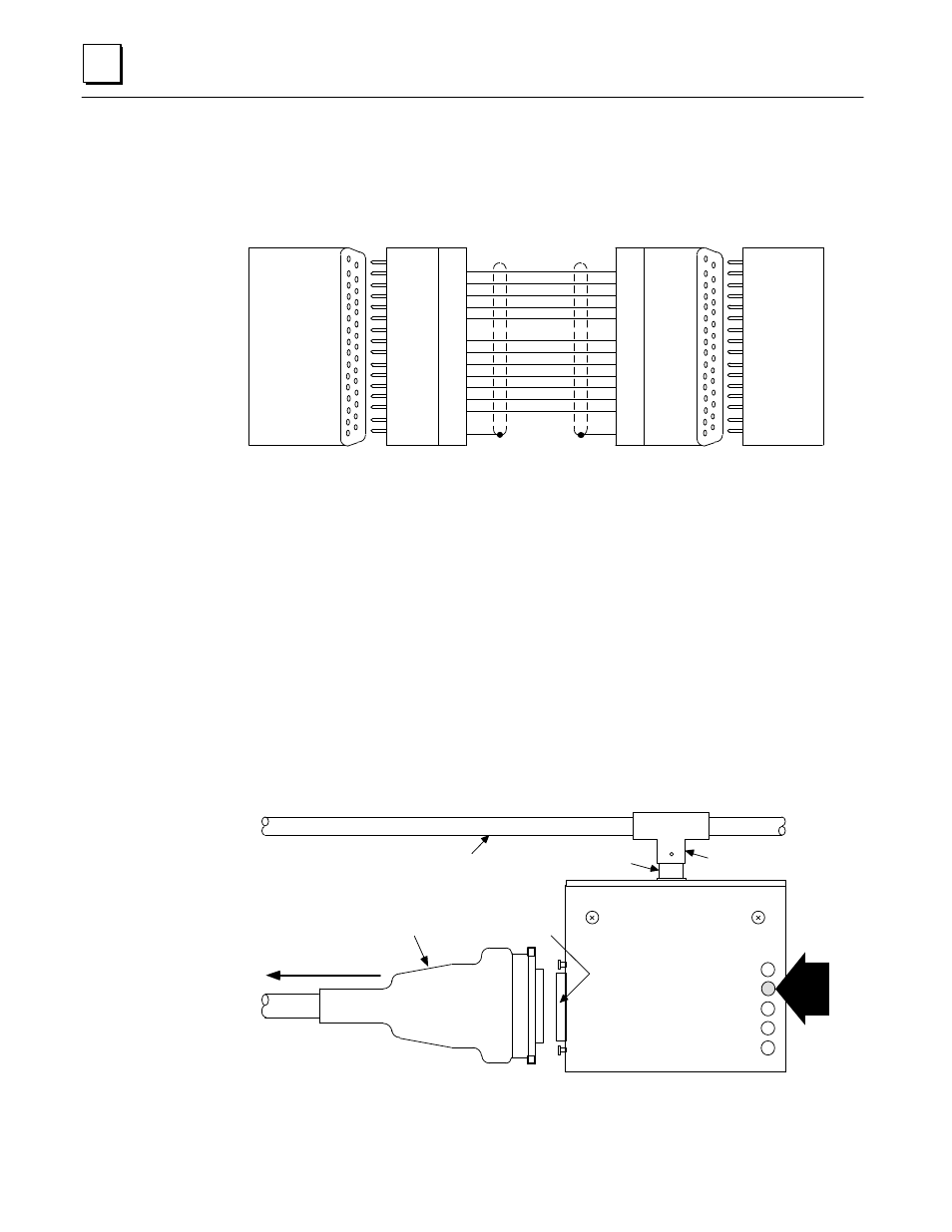 Aui (transceiver cable), Transceiver description, Figure b-3. transceiver cable connection | Figure b-4. 10base2 transceiver configuration | GE GEFanuc Automation Programmable Control Products TCP/IP Ethernet Communications for the Series 90t-70 PLC GFK-1004B User Manual | Page 219 / 268