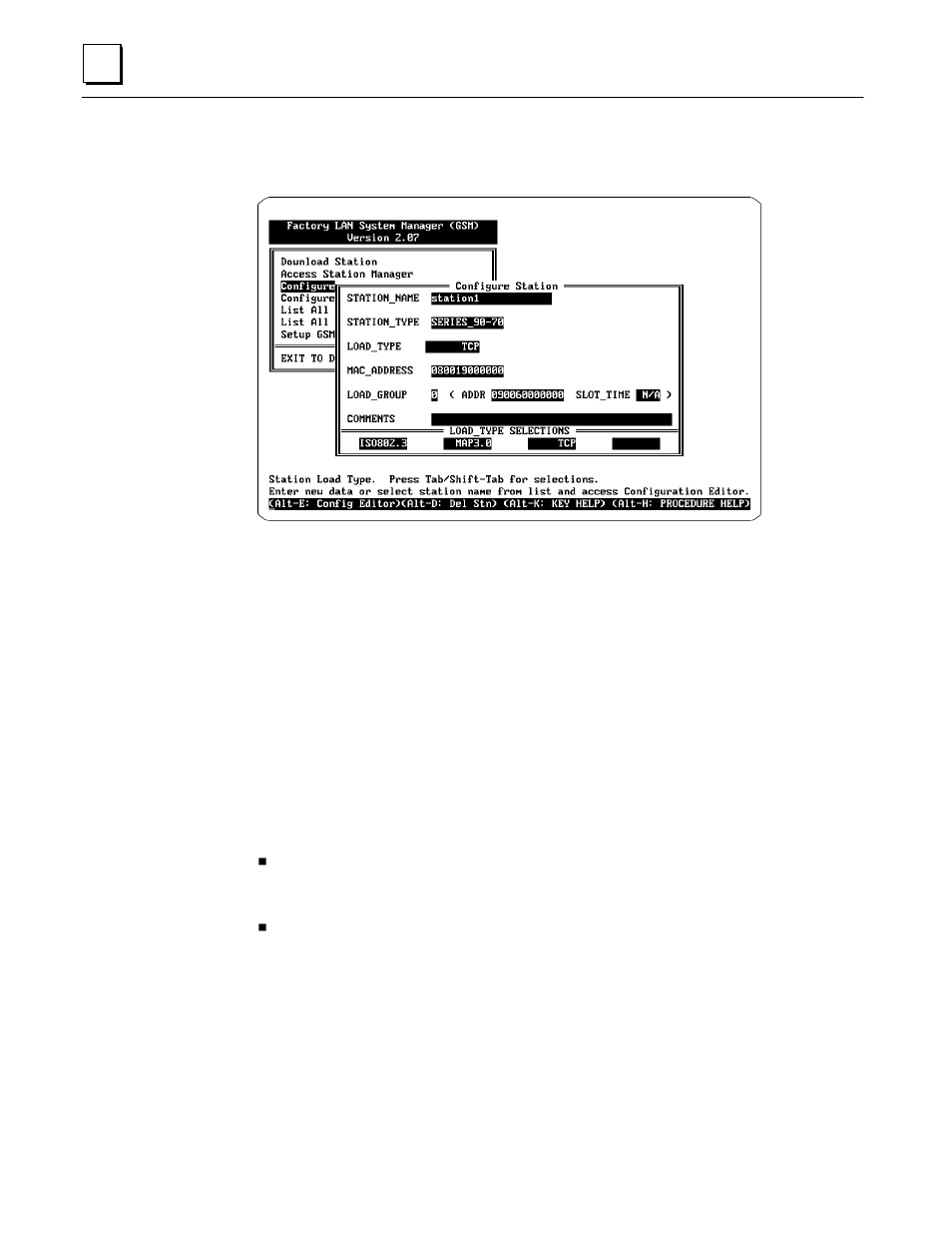 Creating a station configuration file | GE GEFanuc Automation Programmable Control Products TCP/IP Ethernet Communications for the Series 90t-70 PLC GFK-1004B User Manual | Page 70 / 268